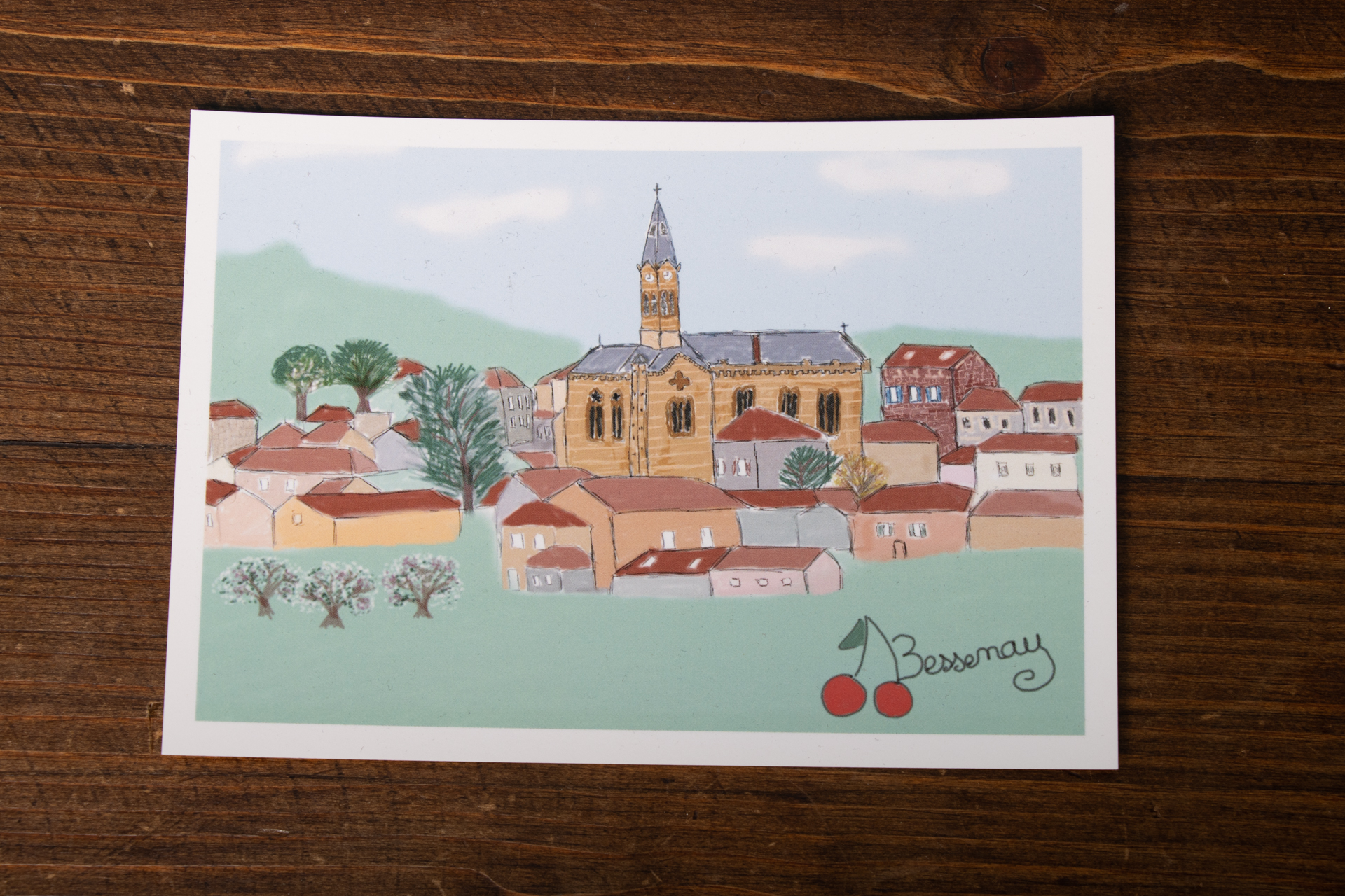 Carte postale village Bessenay